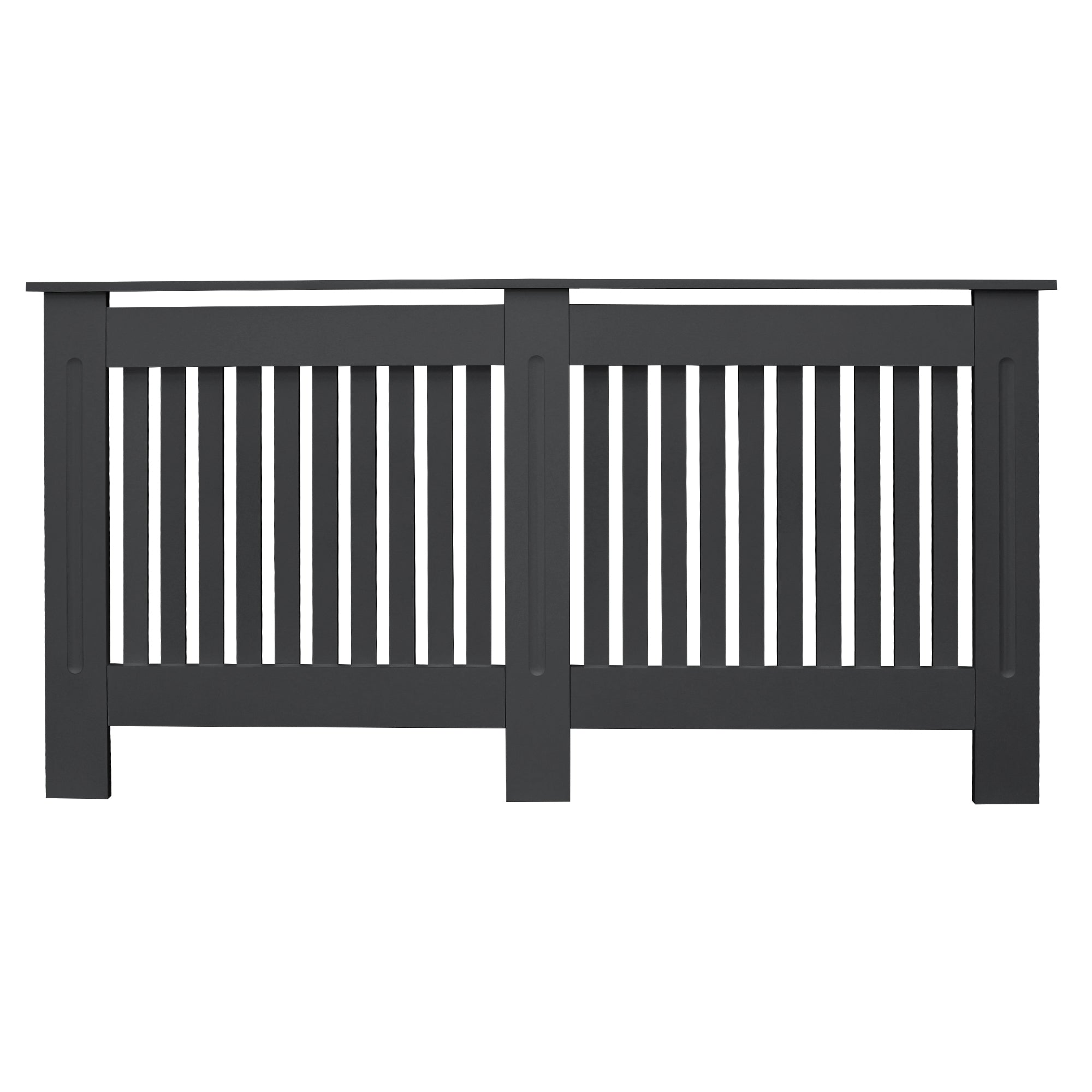ML-Design cache radiateur anthracite MDF 152 cm landhaus