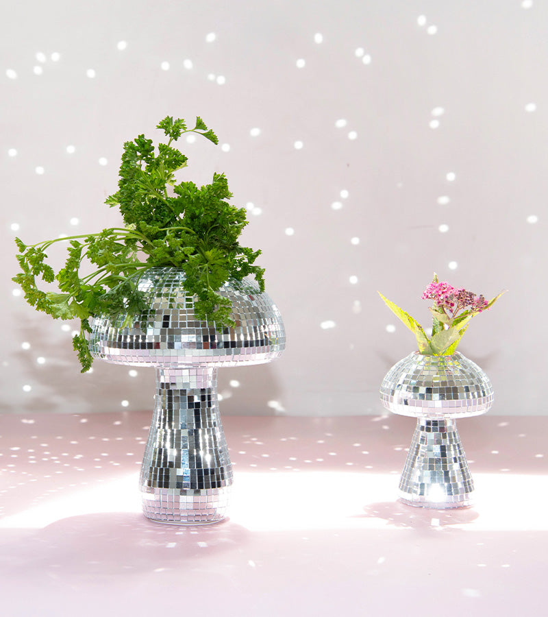 L'avant gardiste Vase champignon disco déco 20 cm