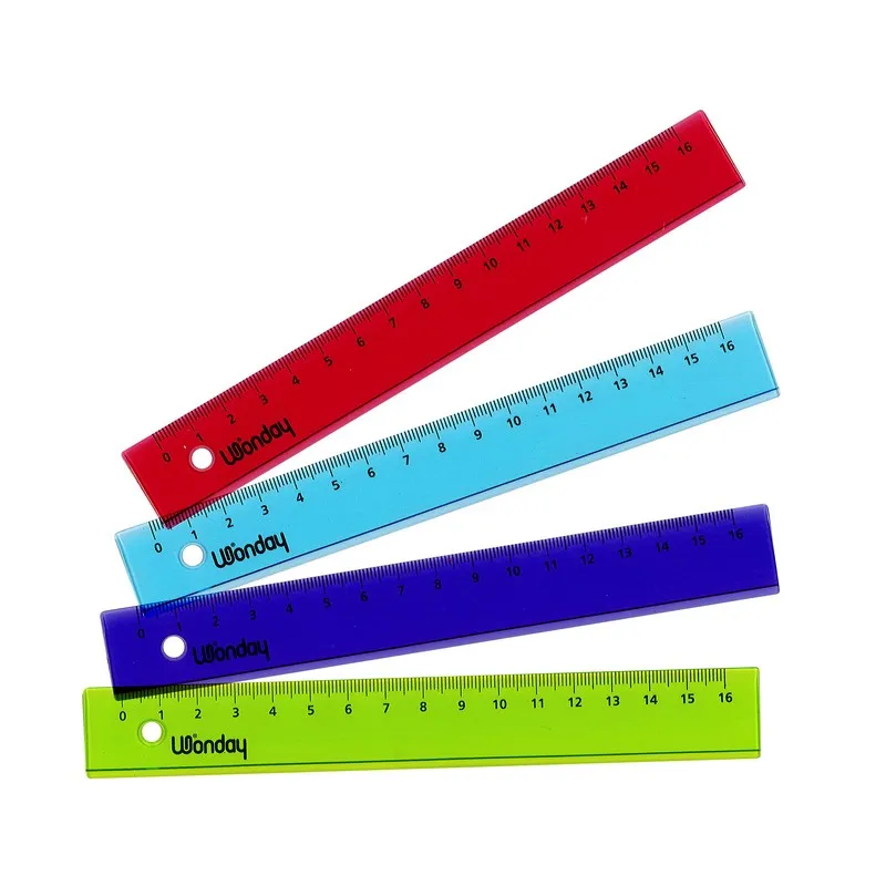 Safe Tool Fournitures scolaires Lot 36 règles couleur 16 cm plastique