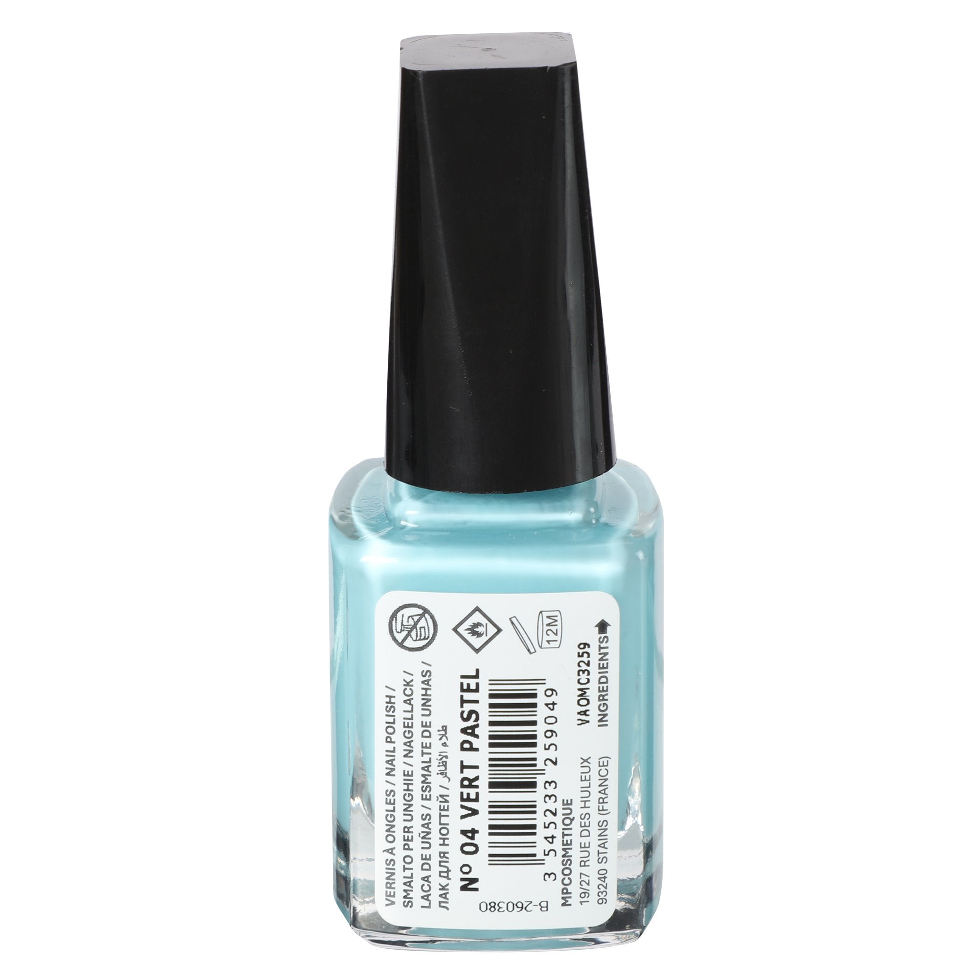 Stokomani vernis à ongles vert pastel teinte douce