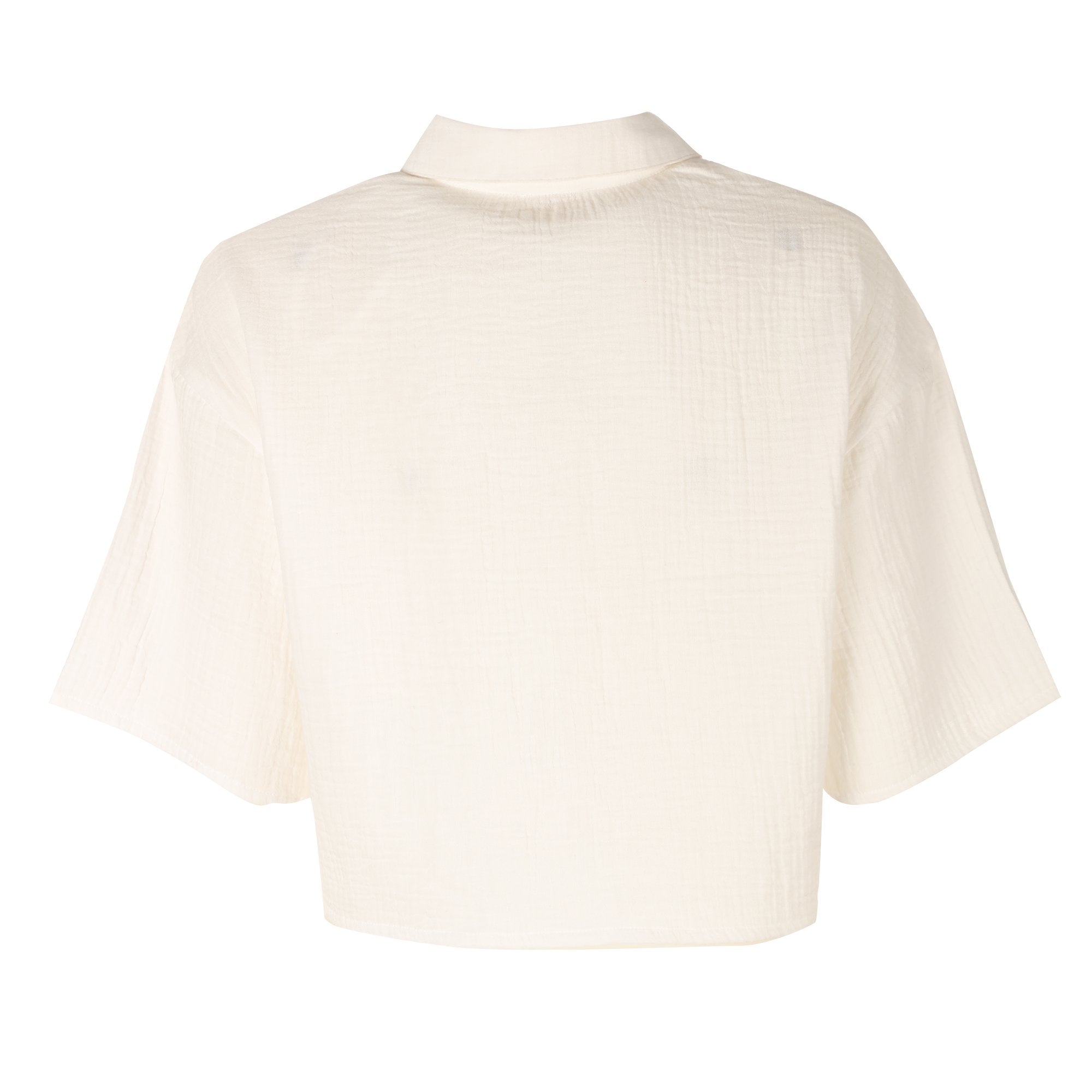 Stokomani Mode chemise gaze de coton beige femme