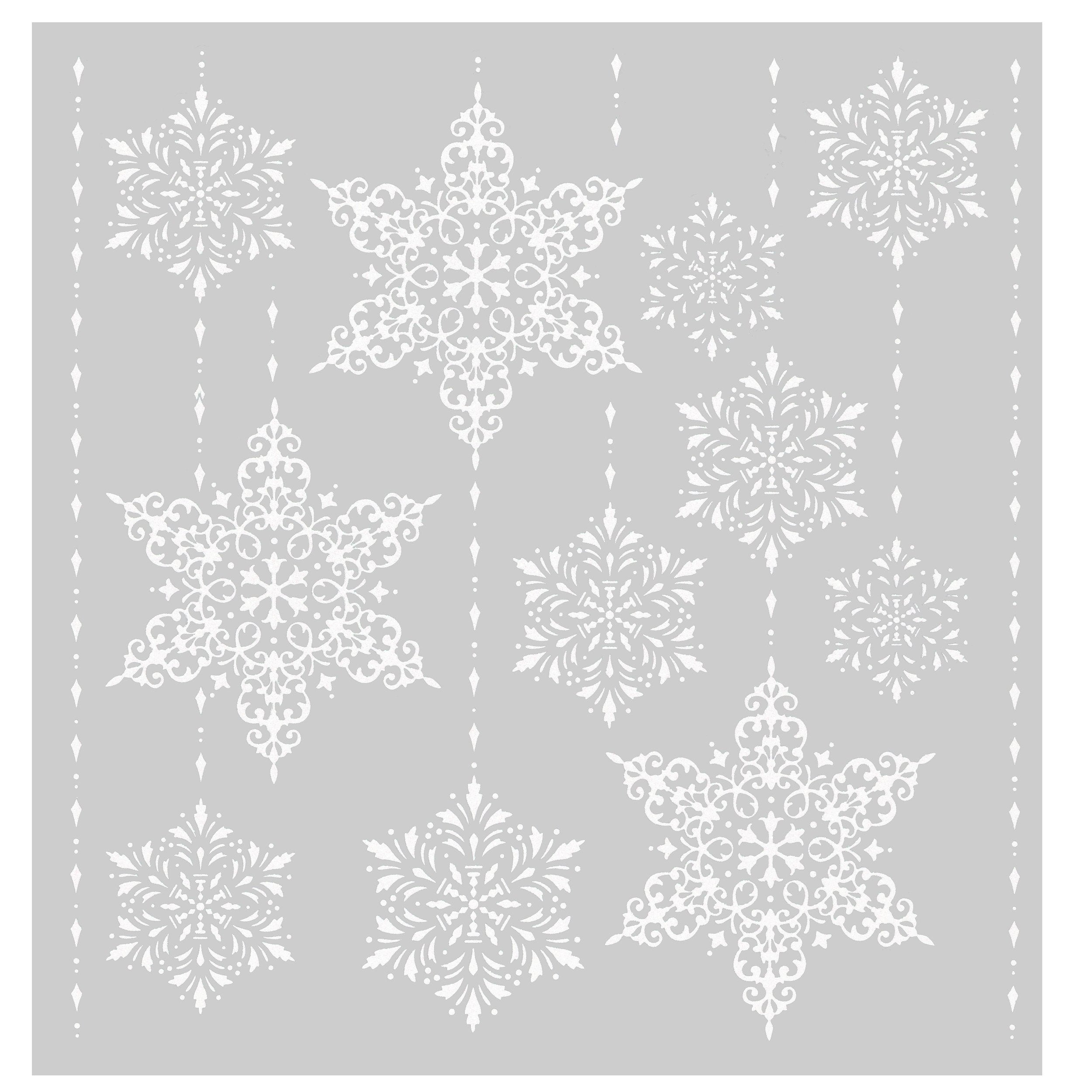 Stokomani Fêtes et cérémonies stickers Noël vitre paillettes 30,5x31,5 cm