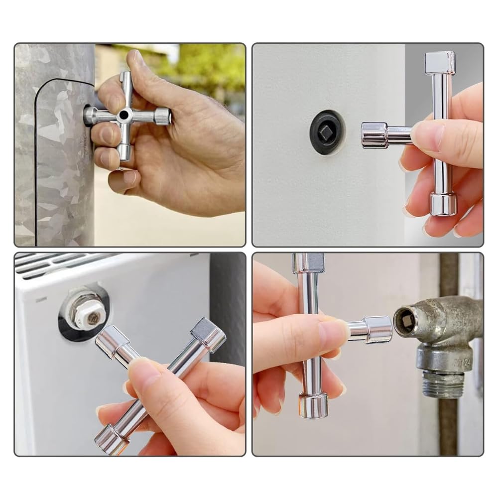 GEKO Clé universelle 4 voies alliage armoire technique