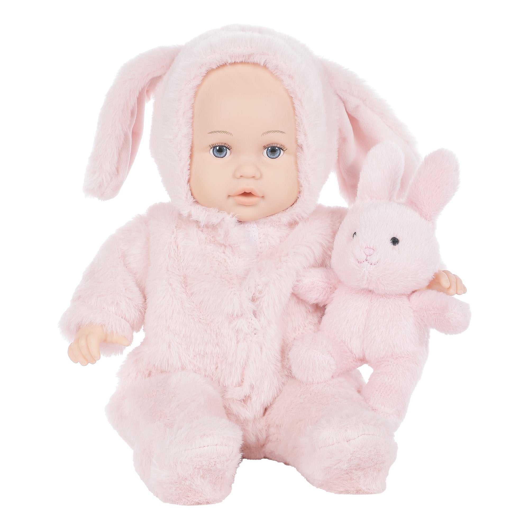 Poupon peluche blanc doudou bébé 0-24 mois