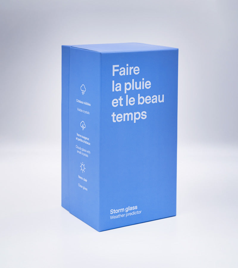 L'avant gardiste Storm glass baromètre météo verre