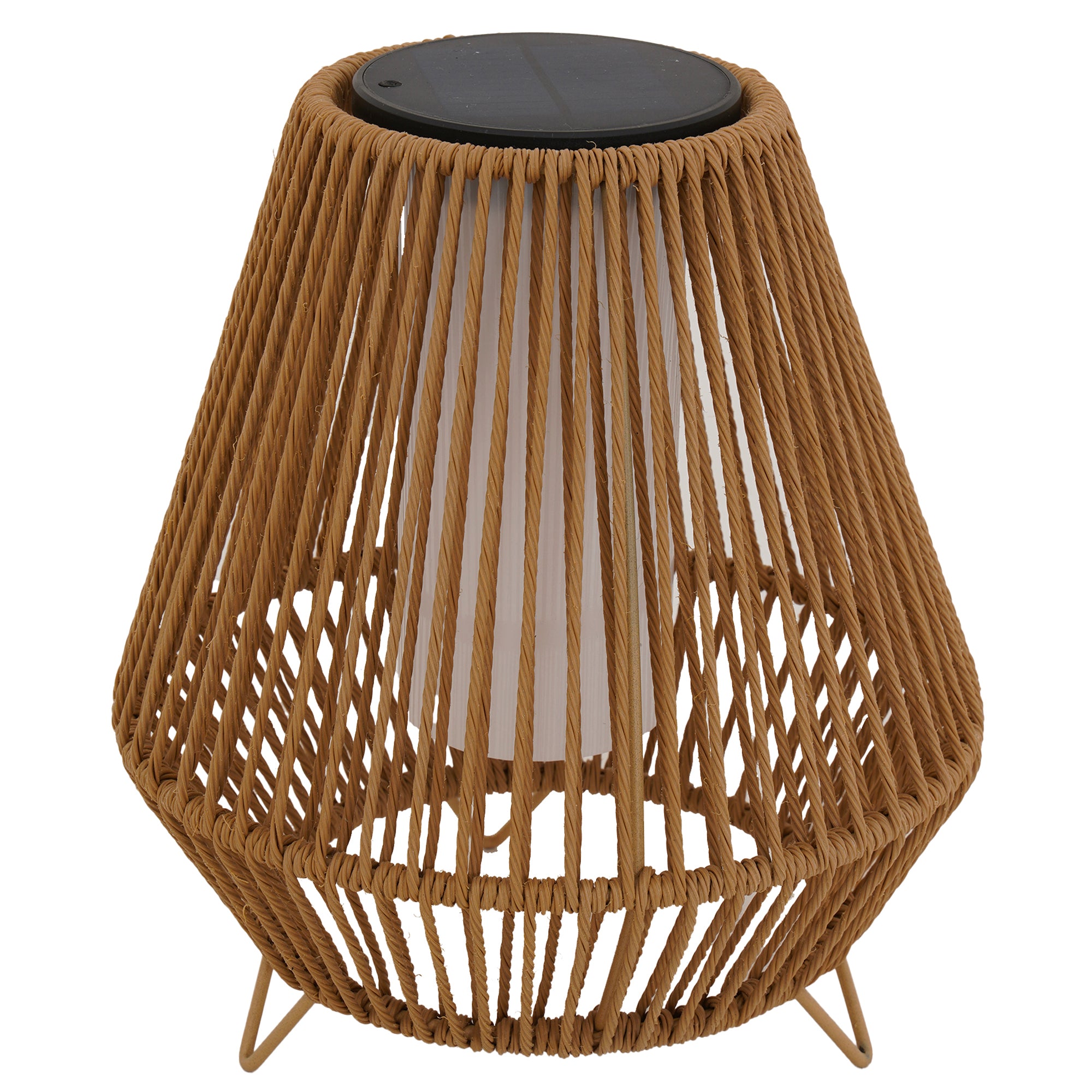 Red Deco SALOMEA SMALL lanterne solaire rotin H35cm