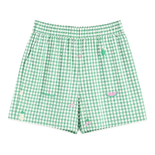 Stokomani Mode Short brodé vert femme taille 36