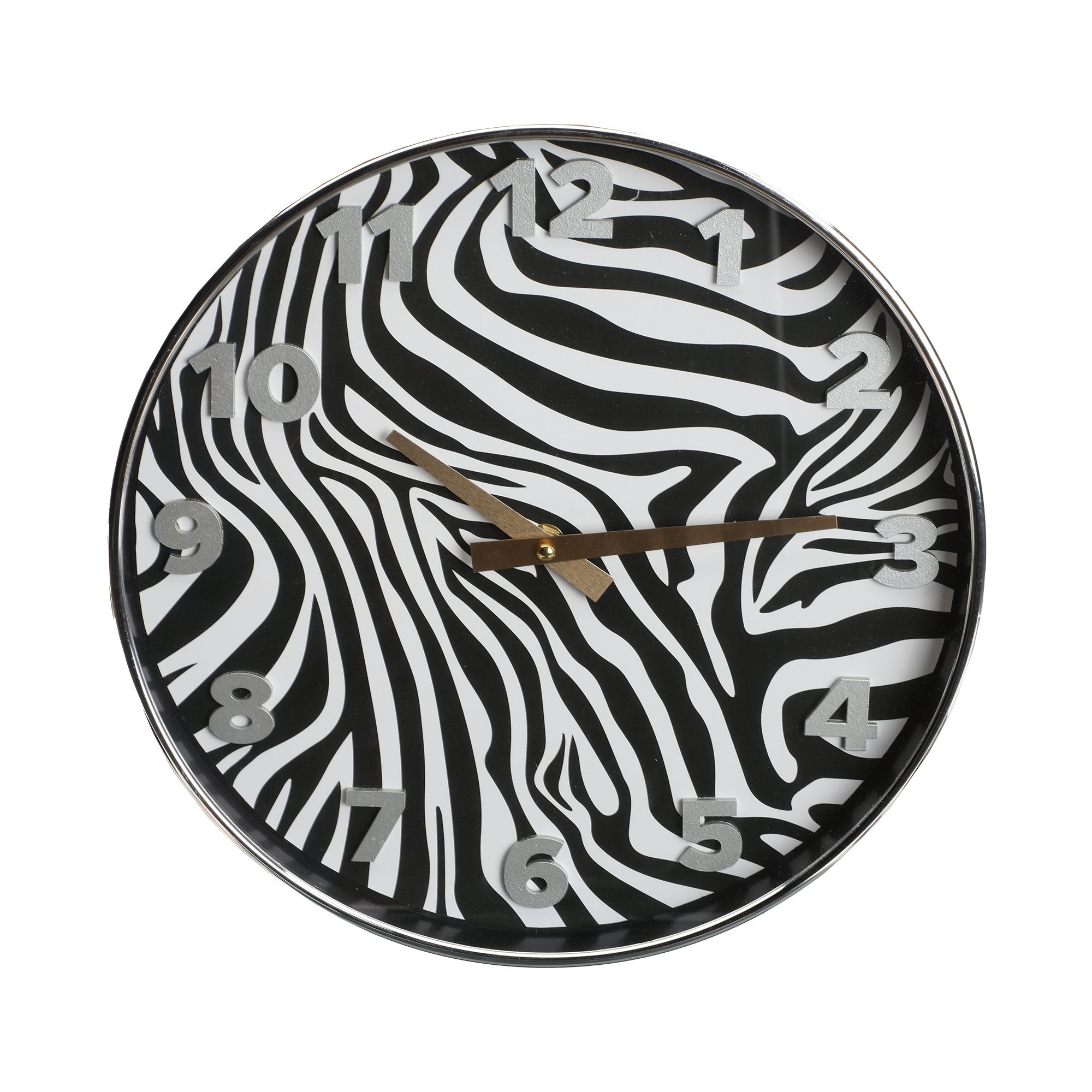 Déclic Home horloge murale léopard Ø 30 cm noir