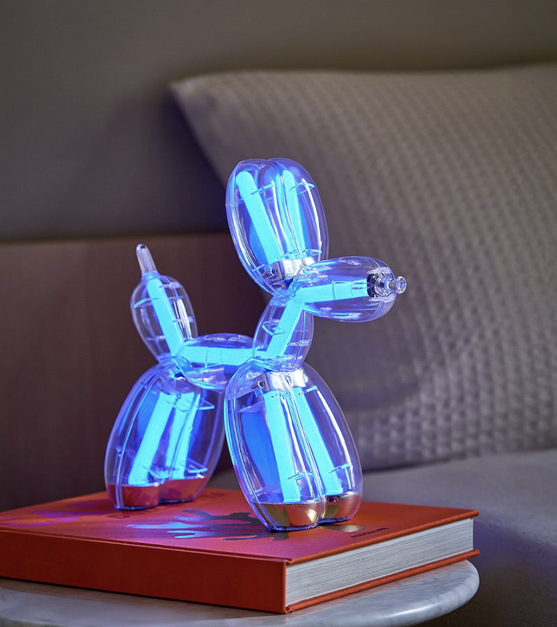Lexon X Jeff Koons Balloon Dog lampe LED pop art