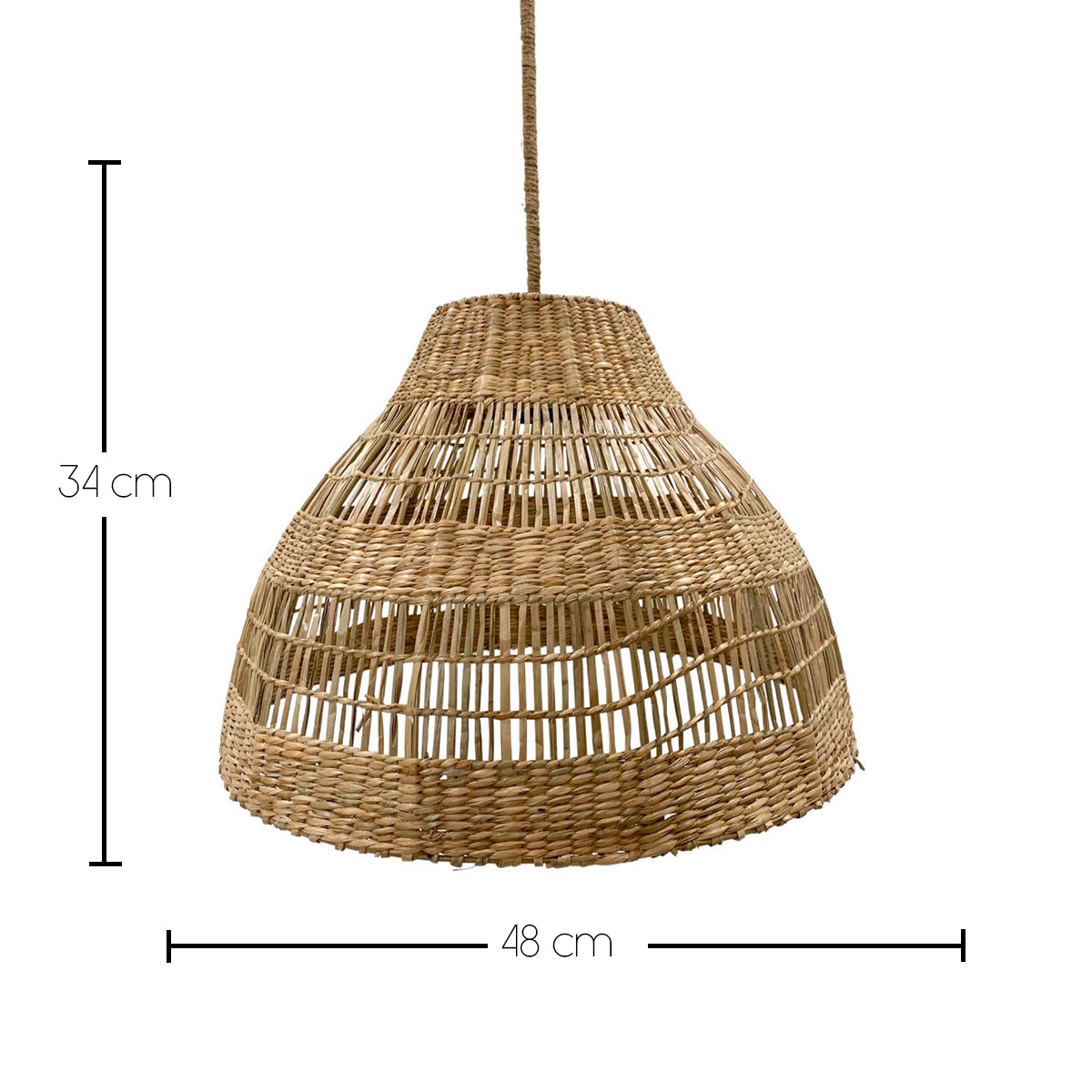 Red Deco Merida Solar suspension solaire herbe marine 48 cm