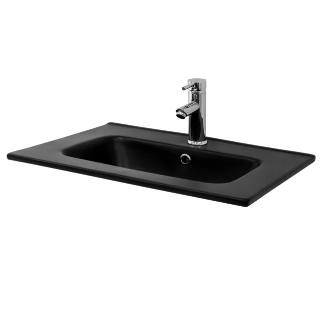 ML-Design vasque rectangulaire noir 61x46 cm céramique
