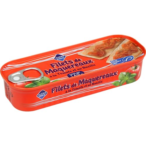 Leader Price Filet Maquereaux Tomate Basilic 169g