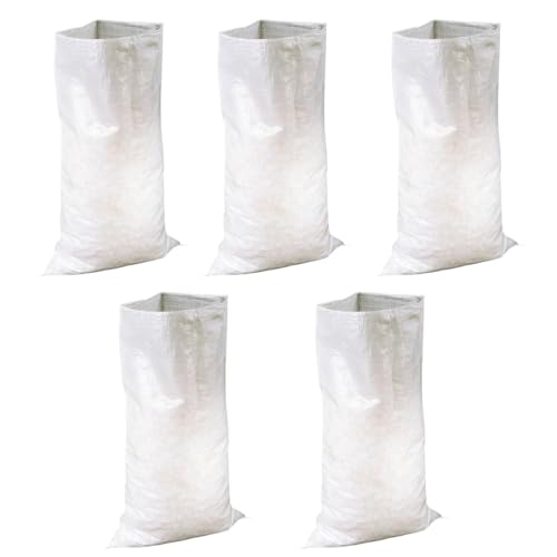 Shop-Story Rubbag lot 5 sacs 70 L blanc 30 kg polypropylène