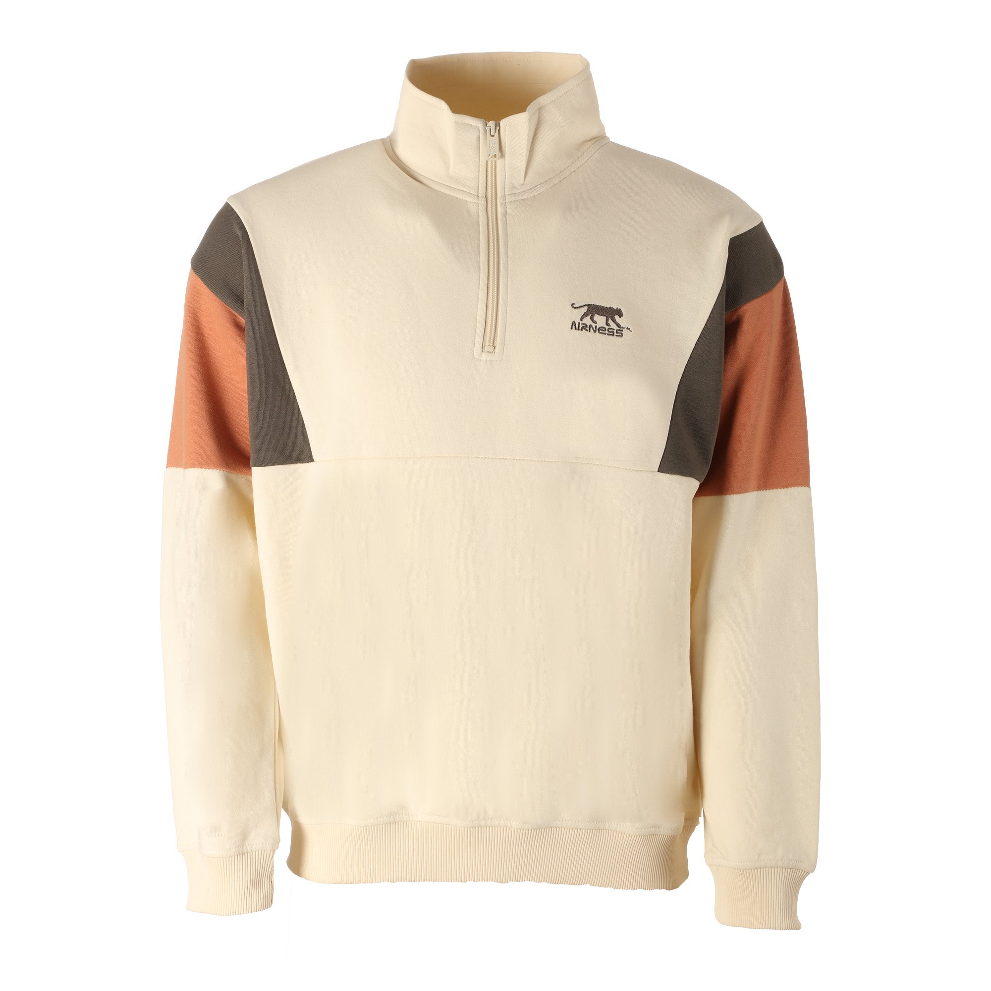 Airness Sweat Col Camionneur Blanc Homme