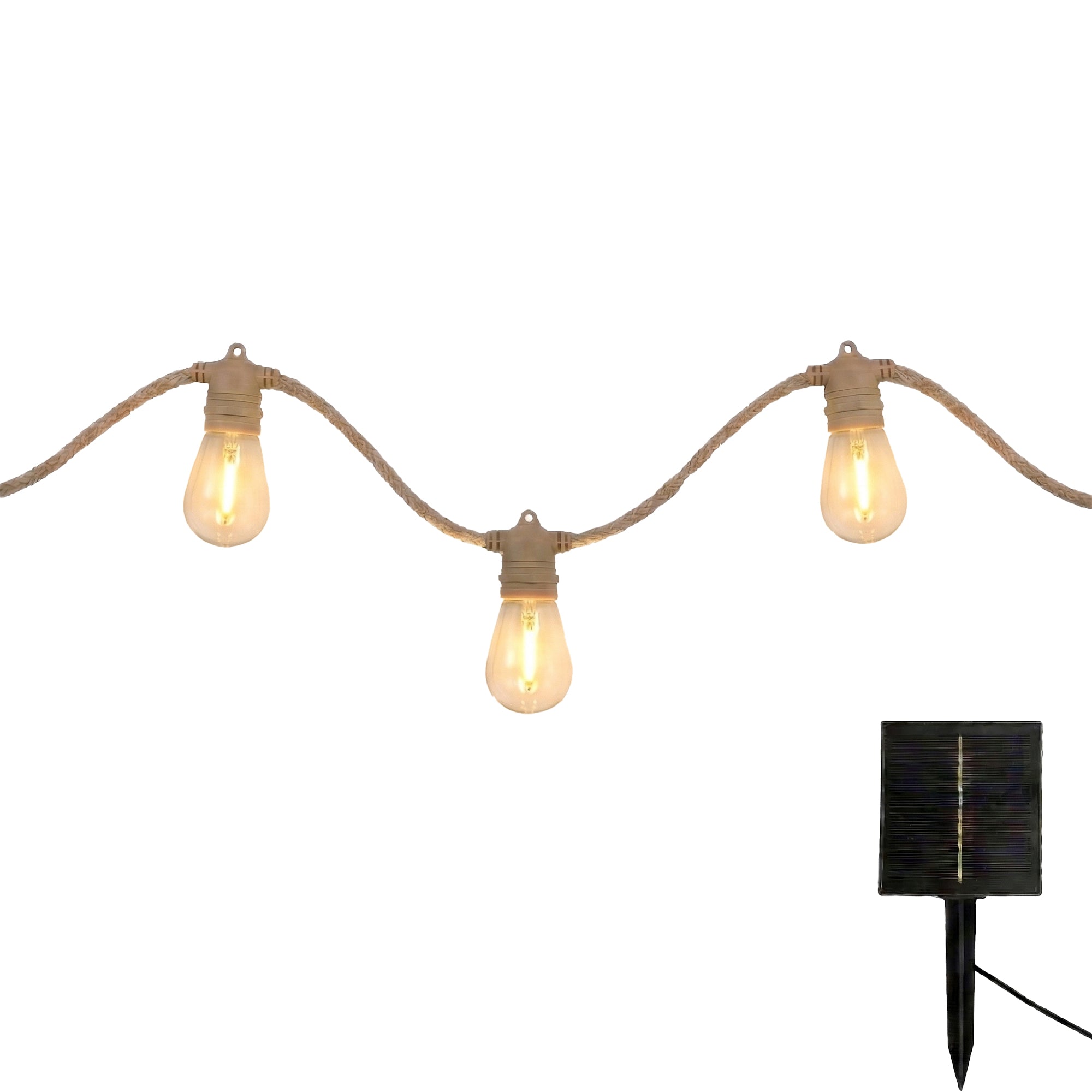 Red Deco Fantasy Cord guirlande solaire 8m 10 LED blanc chaud