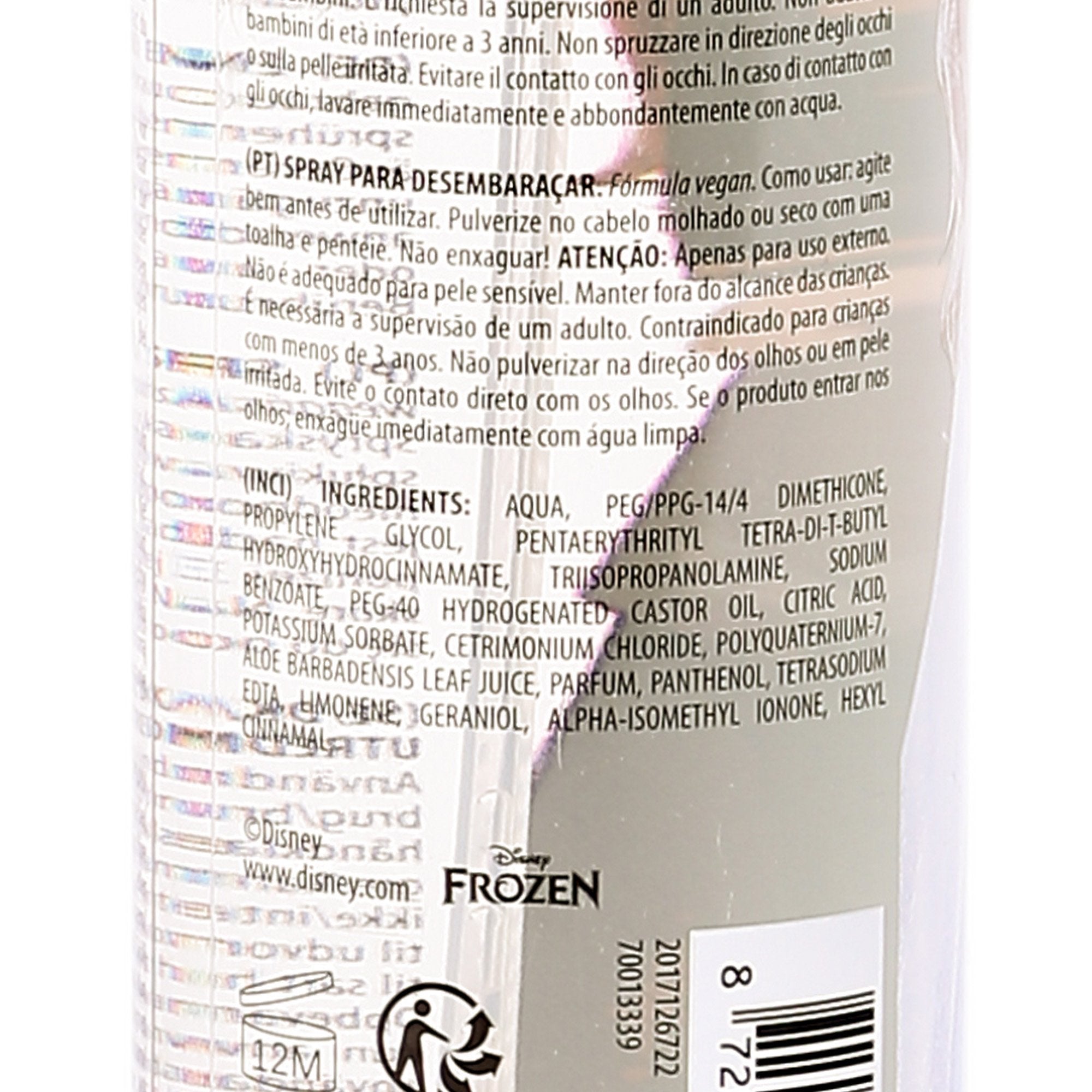 Sence La Reine des Neiges spray démêlant anti-nœud