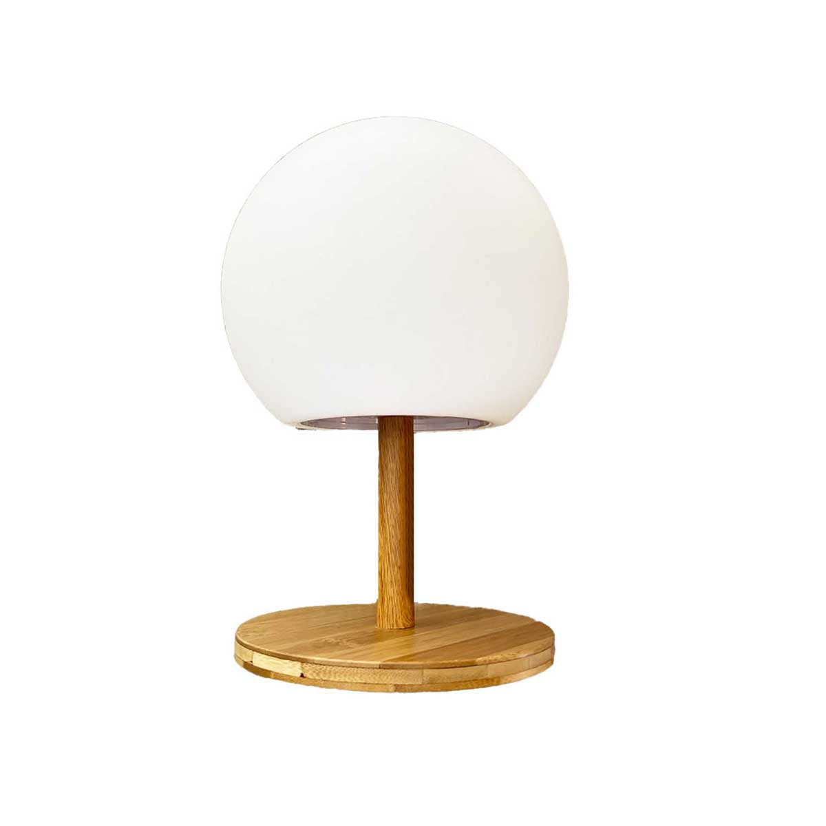 Red Deco LUNY H28cm lampe sans fil bambou blanc chaud