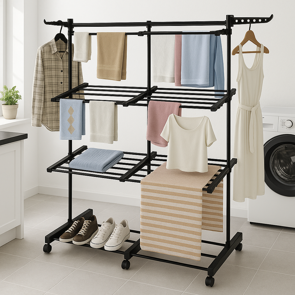Red Deco Extra Plus Black séchoir à linge 38 m 3 niveaux noir