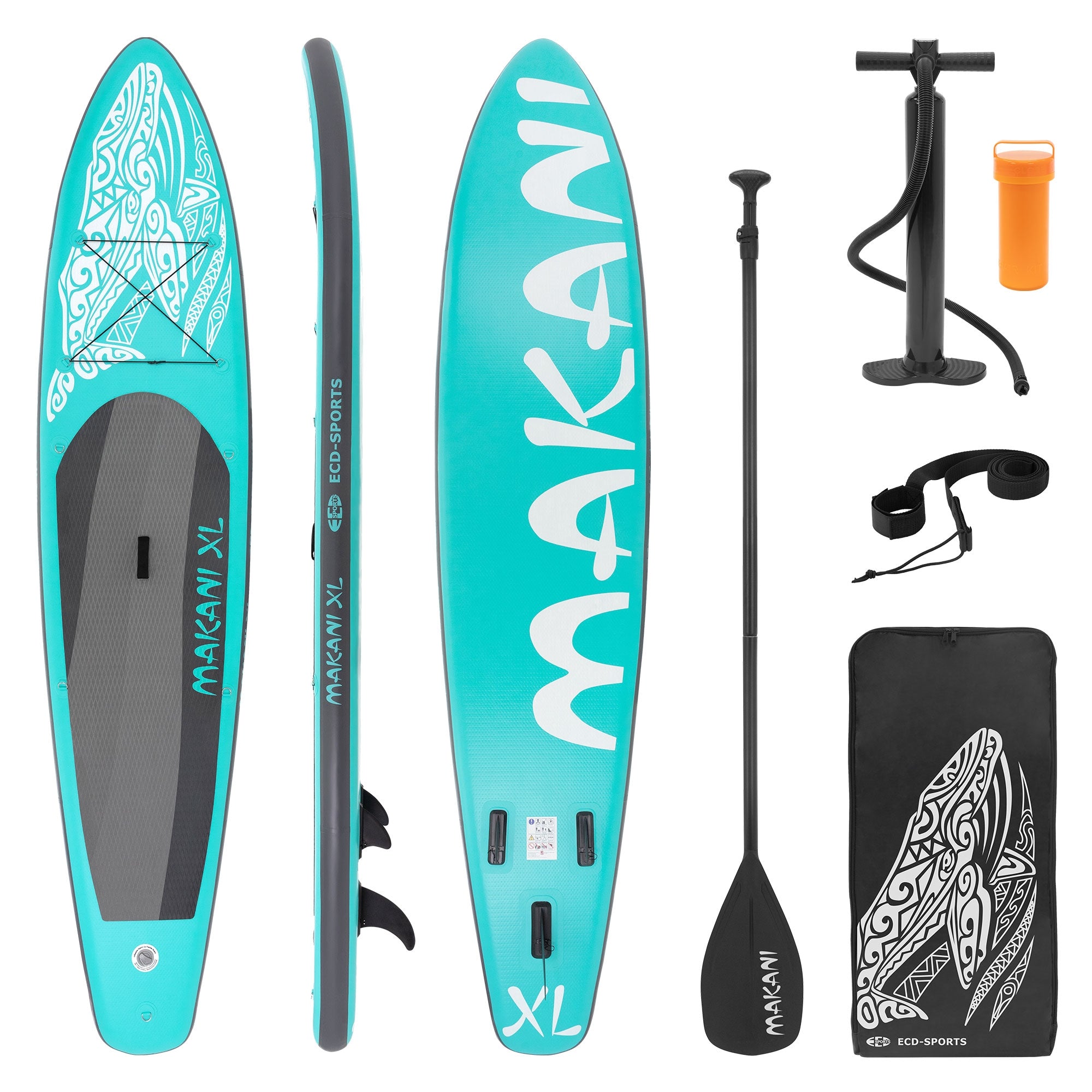 ECD Germany Makani XL paddle gonflable bleu 380 cm