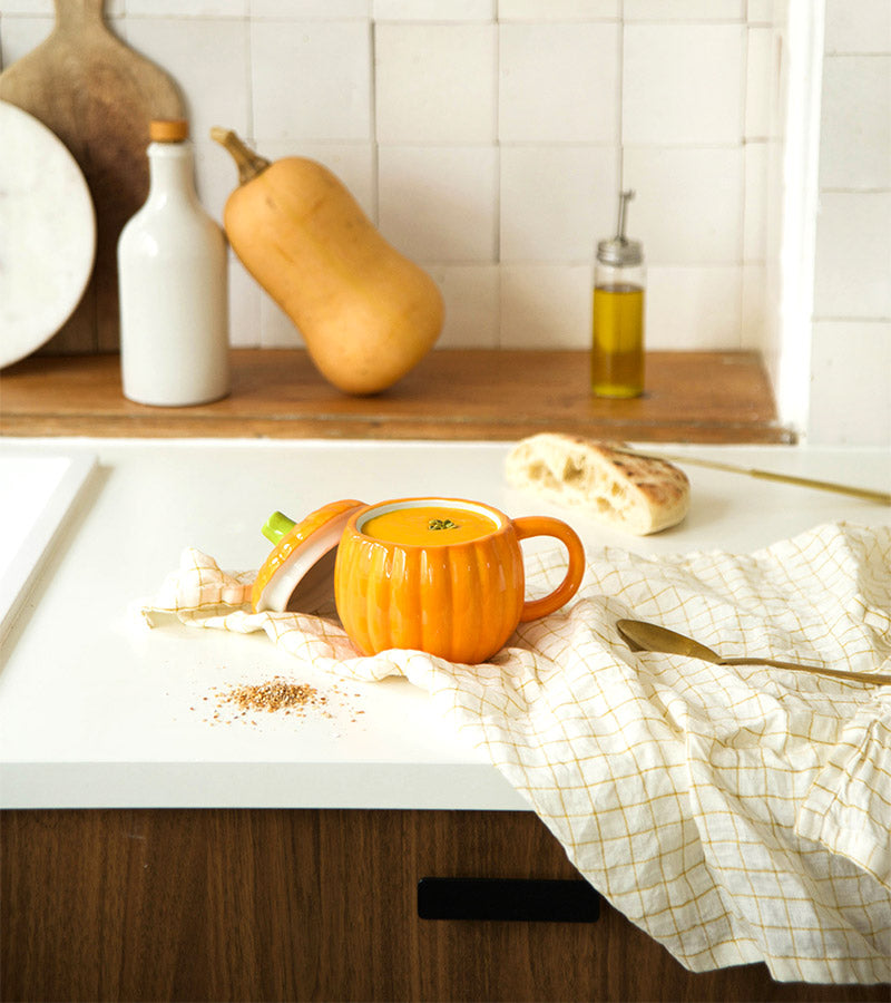 L'avant gardiste Vaisselle & Table Fun bol soupe citrouille avec couvercle