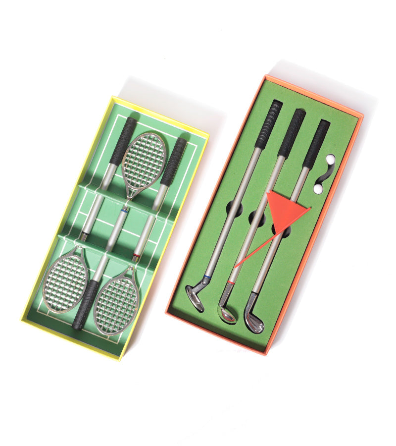 L'avant gardiste Coffret stylos raquettes tennis bureau