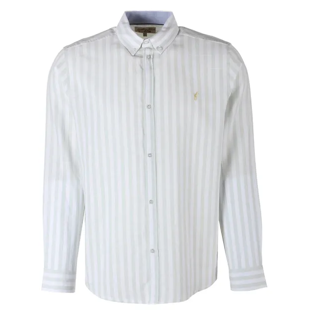 Stokomani Mode chemise homme vert manche longue taille S