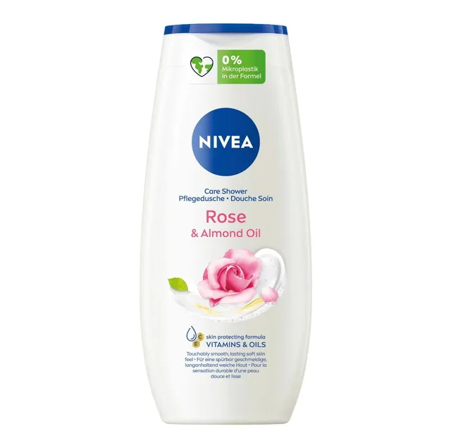 Nivea Gel douche soin rose huile d'amande corps doux