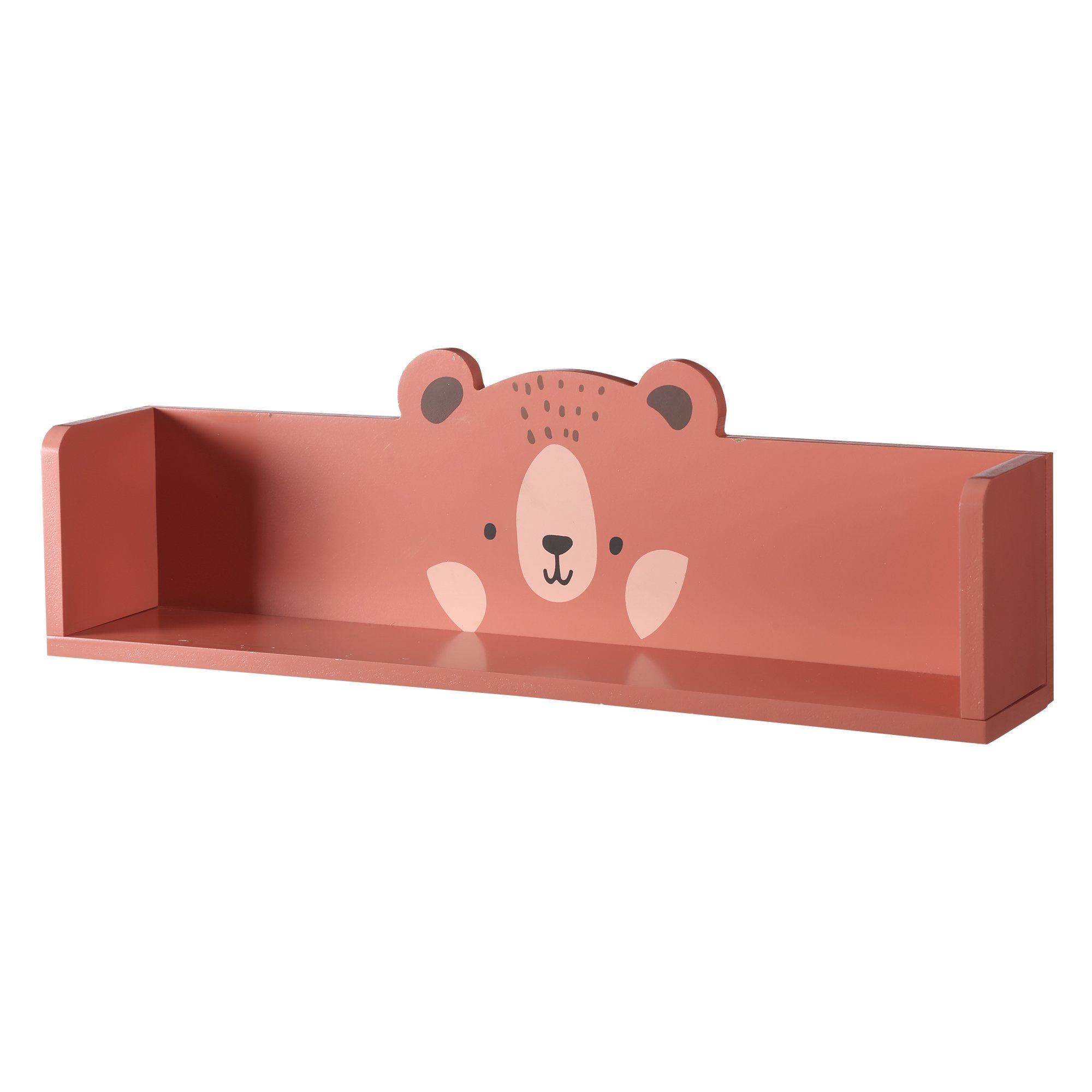 Stokomani Maison Étagère murale enfant marron animaux