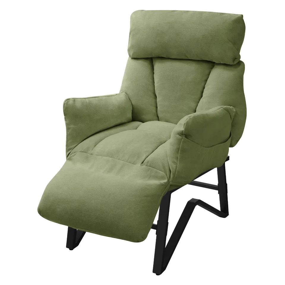 ECD Germany Möbel Loungesessel relax fauteuil vert lin