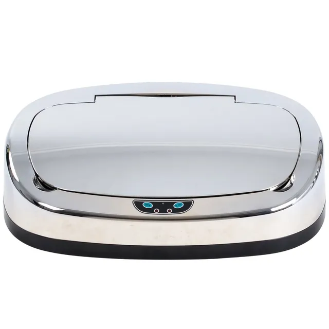 Red Deco Majestic couvercle poubelle automatique chrome