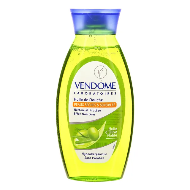 Vendôme olive huile de douche peau sèche