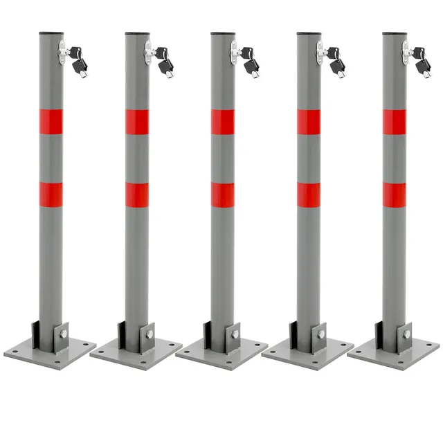 ECD Germany Bauen & Renovieren potelet parking lot de 5 acier 71 cm