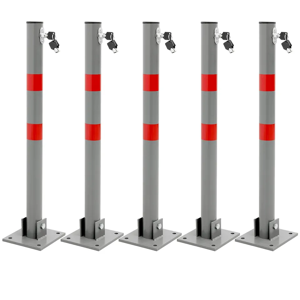 ECD Germany Bauen & Renovieren potelet parking lot de 5 acier 71 cm