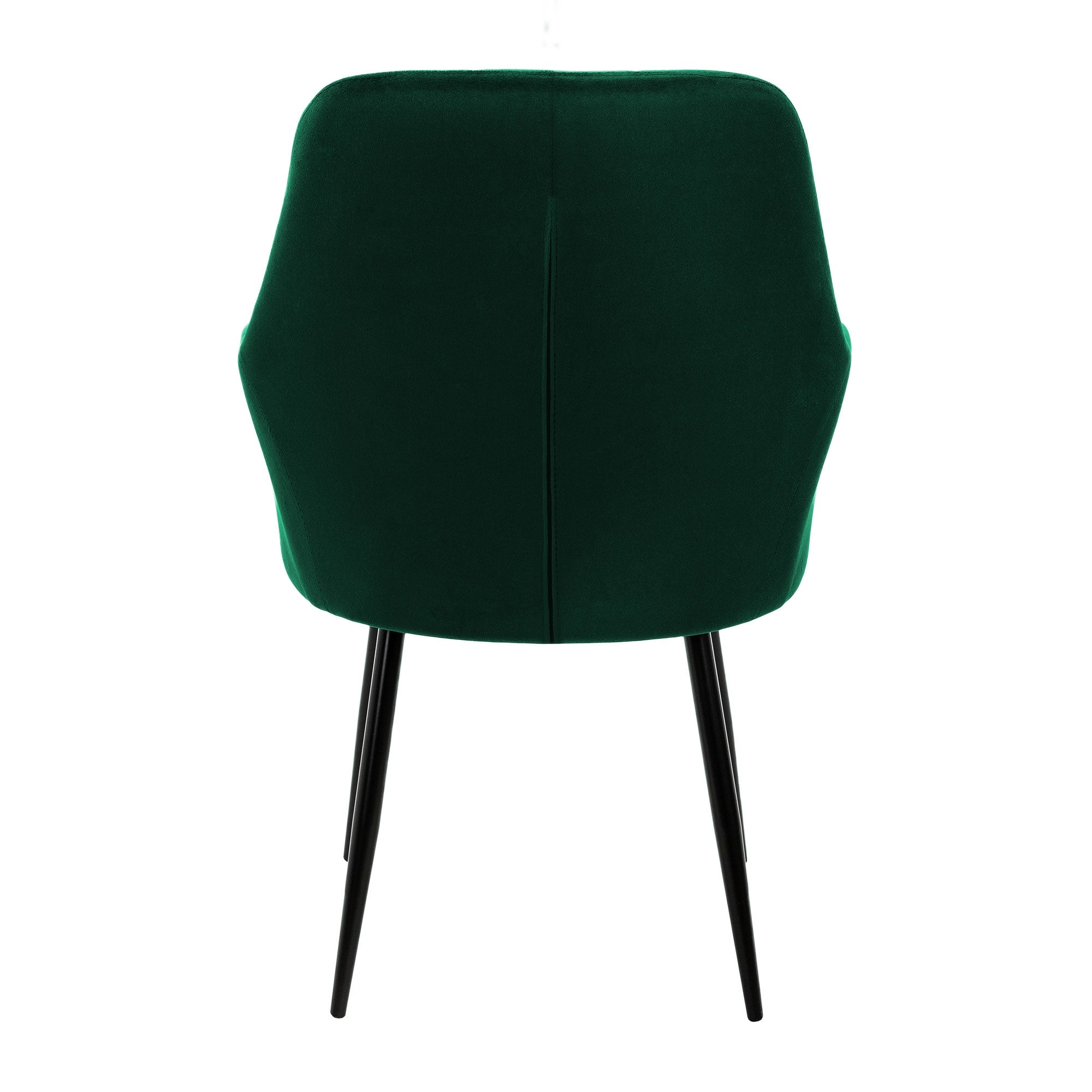 ECD Germany Möbel lot 4 chaises salle vert foncé velours