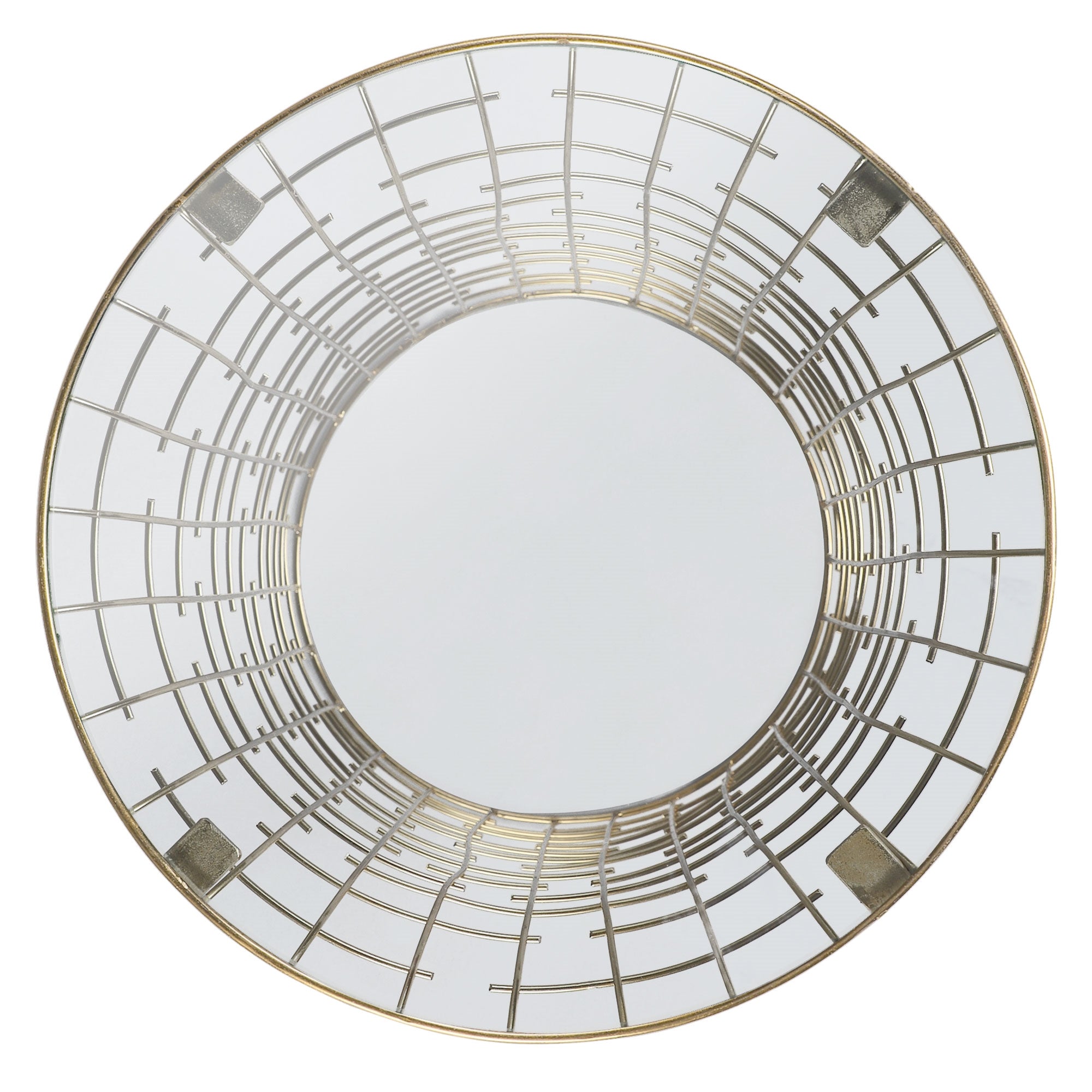 ECD Germany WOMO-Design table d’appoint noir doré 40x40x45 cm