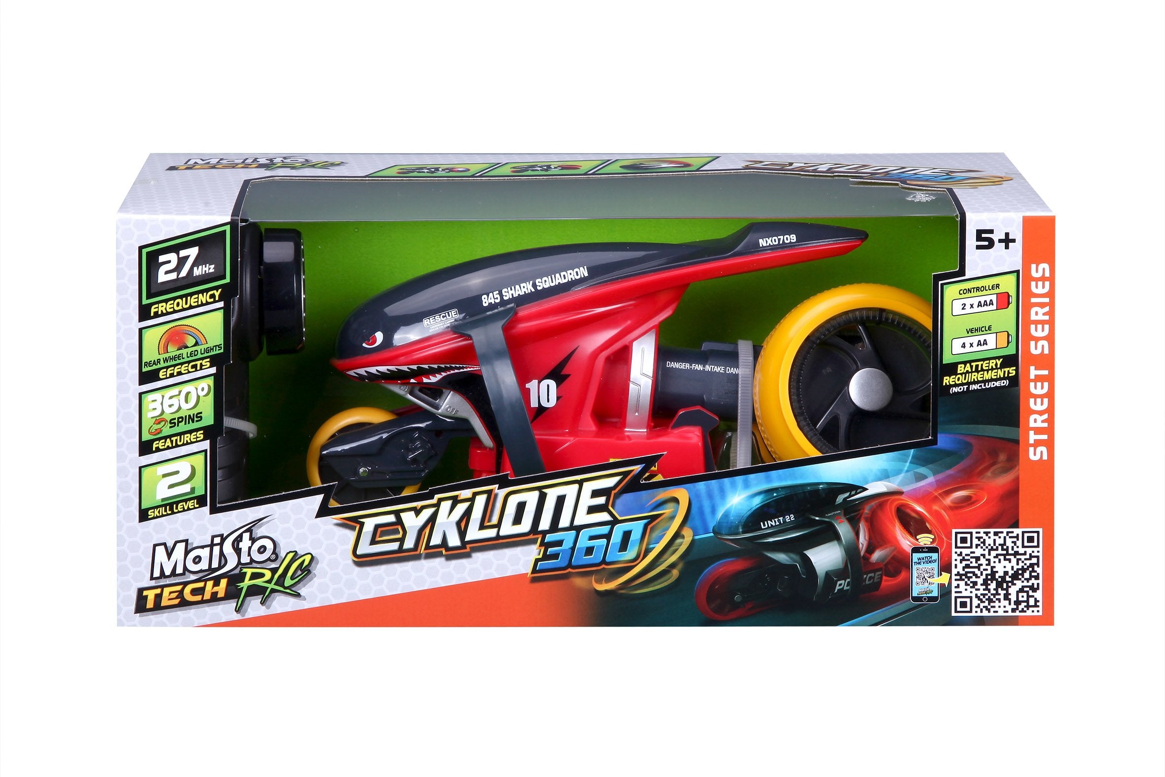 Stokomani Moto de Police Cyklone 360 Radiocommandée Enfant