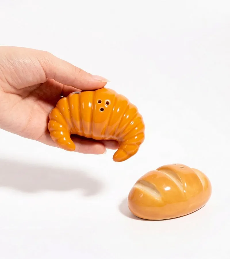 L'avant gardiste Salière Poivrière Baguette Croissant