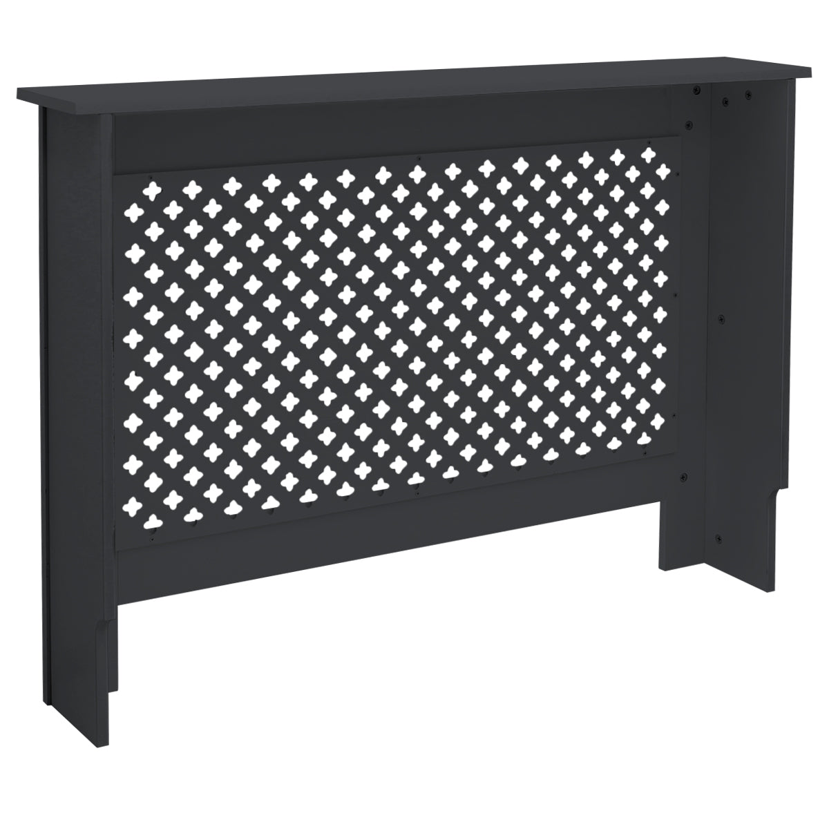 ECD Germany Heizungen Cache radiateur anthracite 112 cm MDF