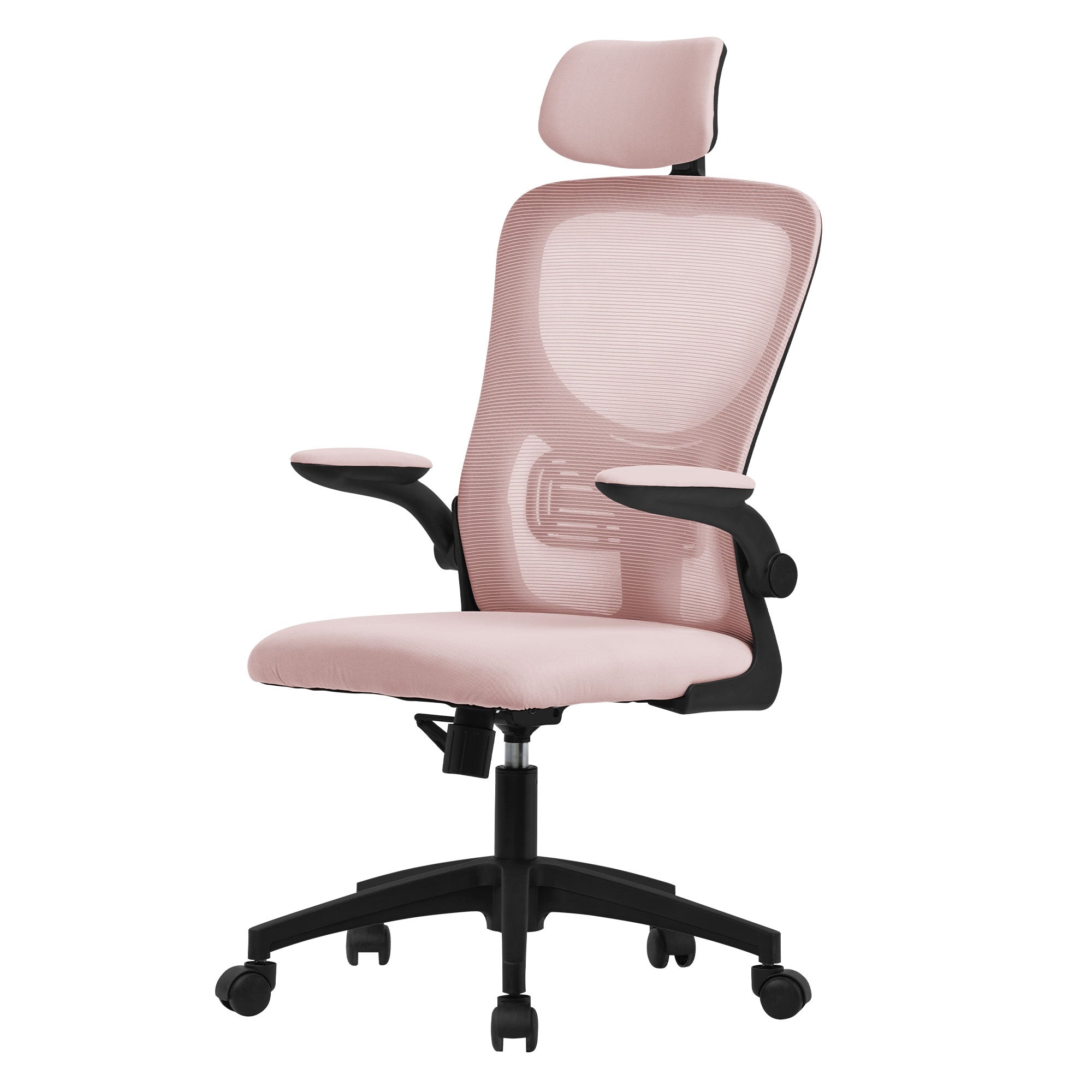 ECD Möbel ML-Design chaise bureau gris ergonomique filet
