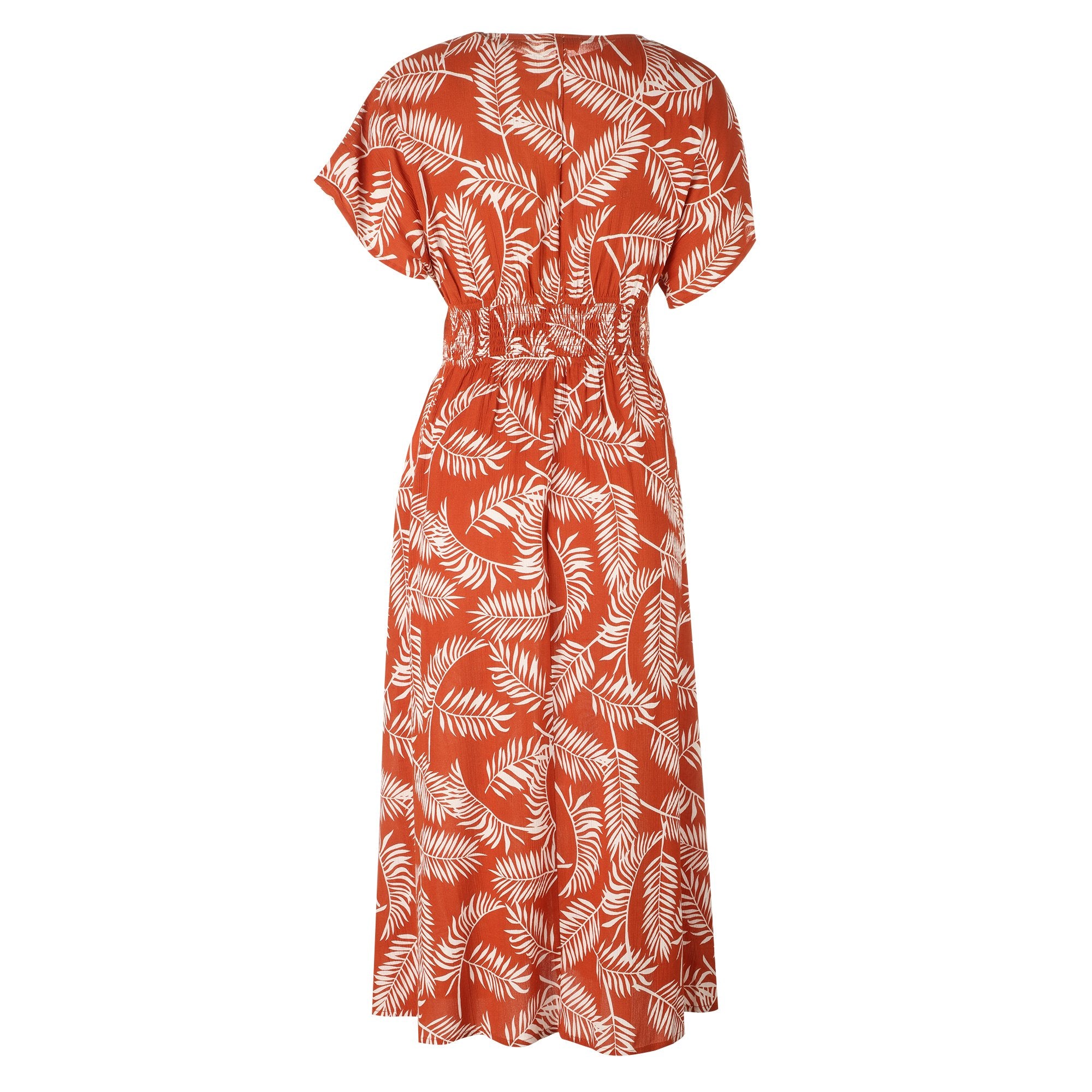 Stokomani Mode robe longue imprimée femme rouge fluide 38