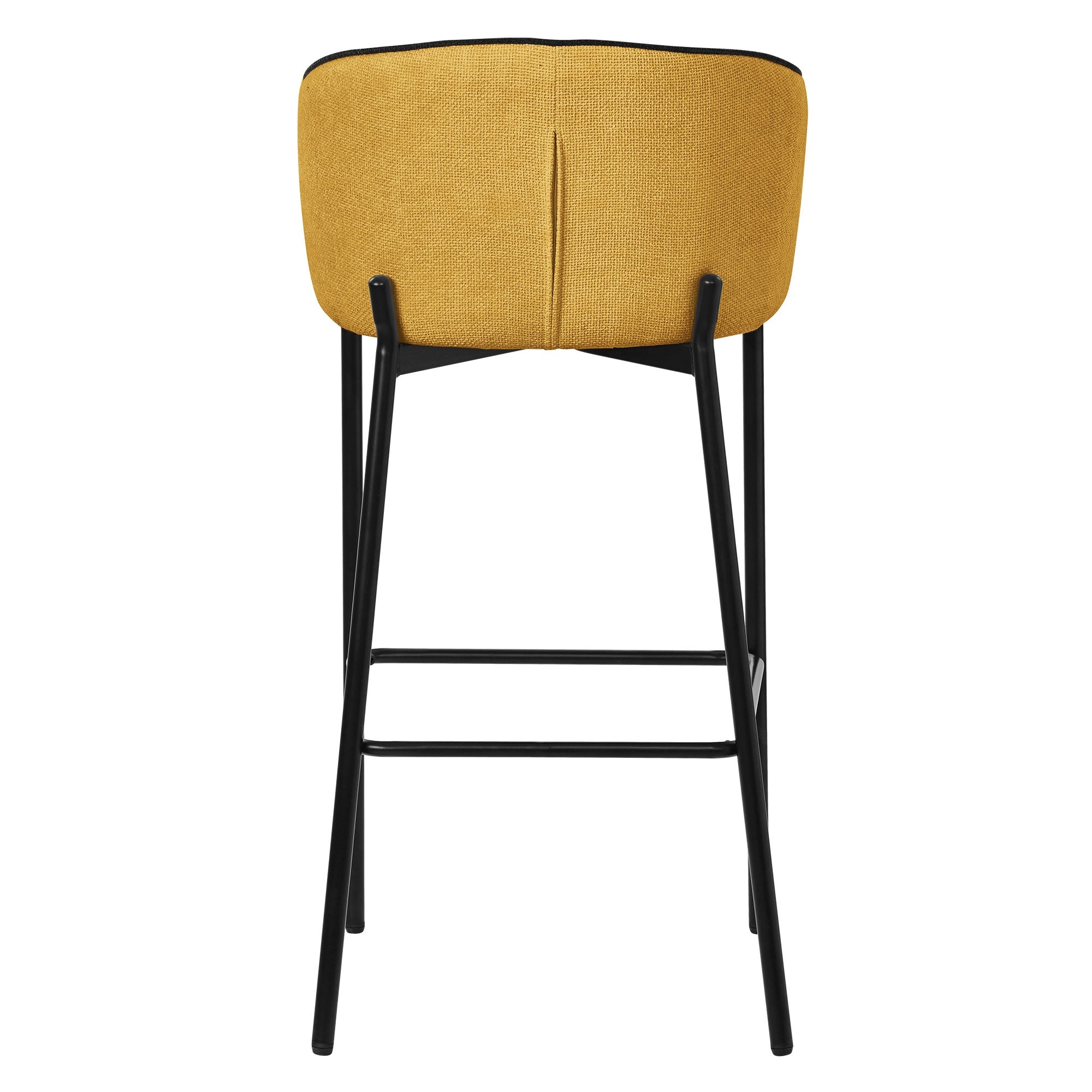ECD Germany Möbel tabouret de bar moutarde 50x101x54 lot de 4