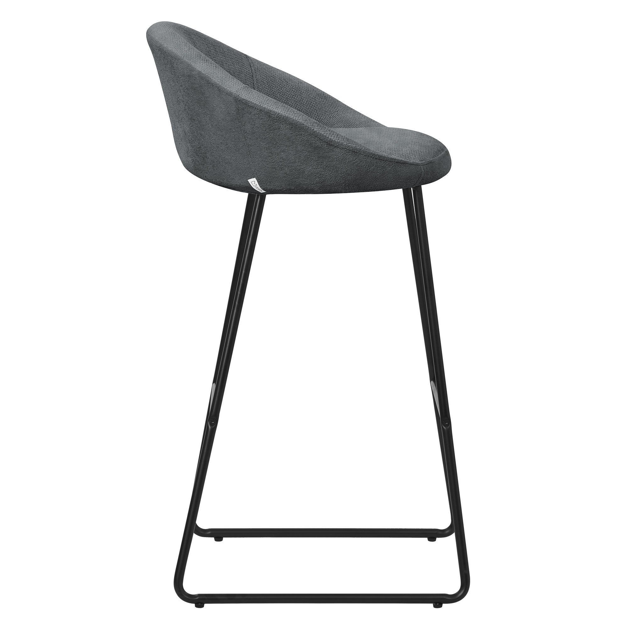 ECD Germany ML-Design tabouret de bar anthracite 56x94x50 cm lot 4