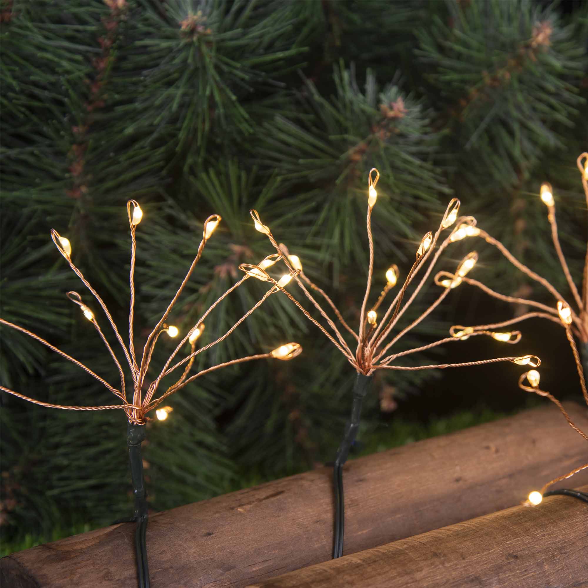 Red Deco Fireworks String Light guirlande solaire 4,2 m blanc chaud
