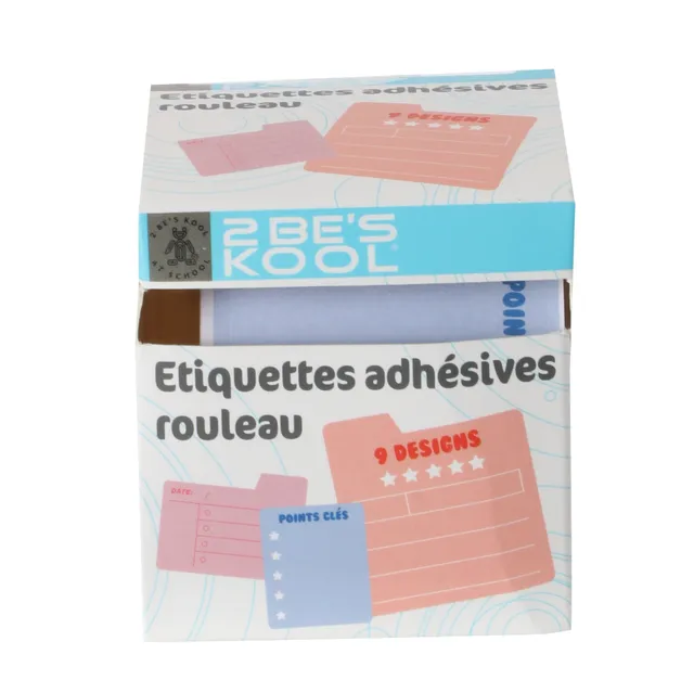 Stokomani Scolaire étiquette adhésive blanche identification