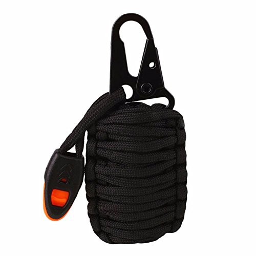 Shop-Story Kit Survie 21 Pièces Grenade Noir Camping Outdoor