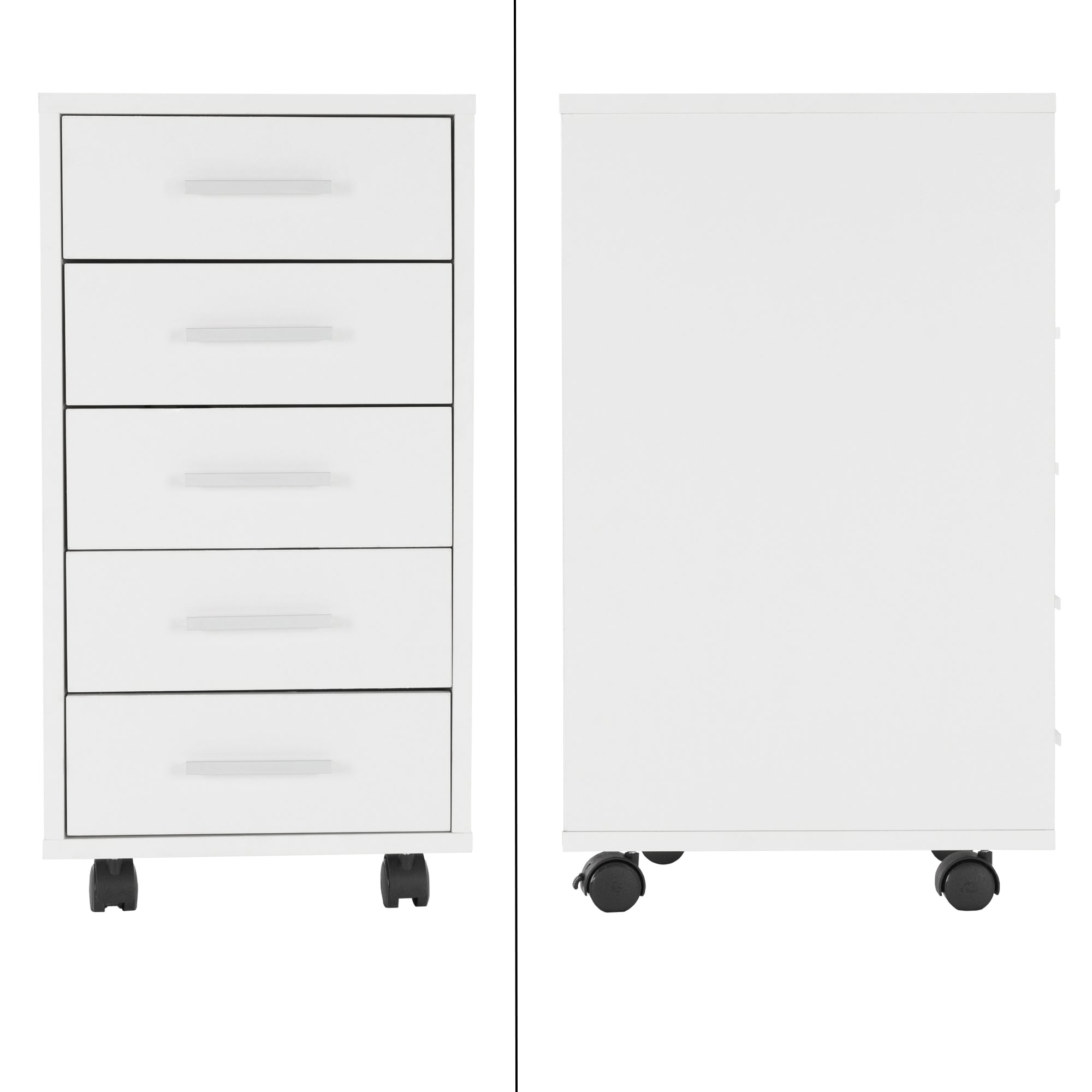 ML-Design Rollcontainer Caisson bureau 33x38x63,5 cm 5 tiroirs