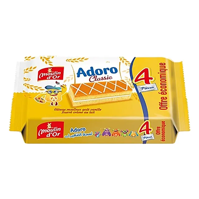 Stokomani 4 cakes fourrés goûter moelleux