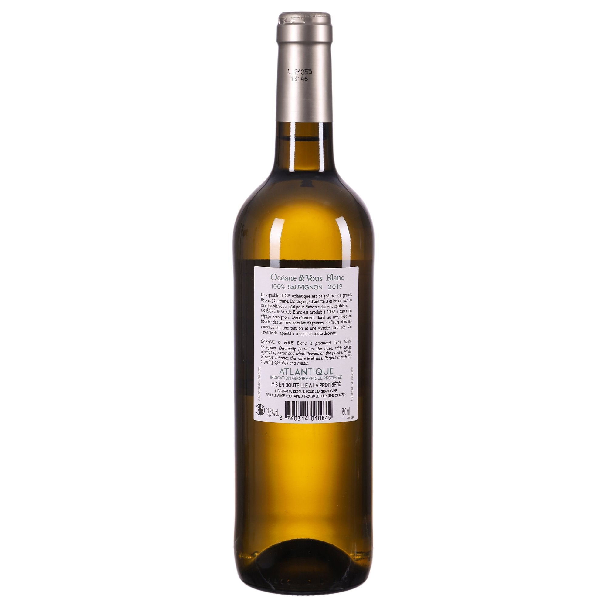 La Pinède Océane vin IGP 2019 12,5% bouteille