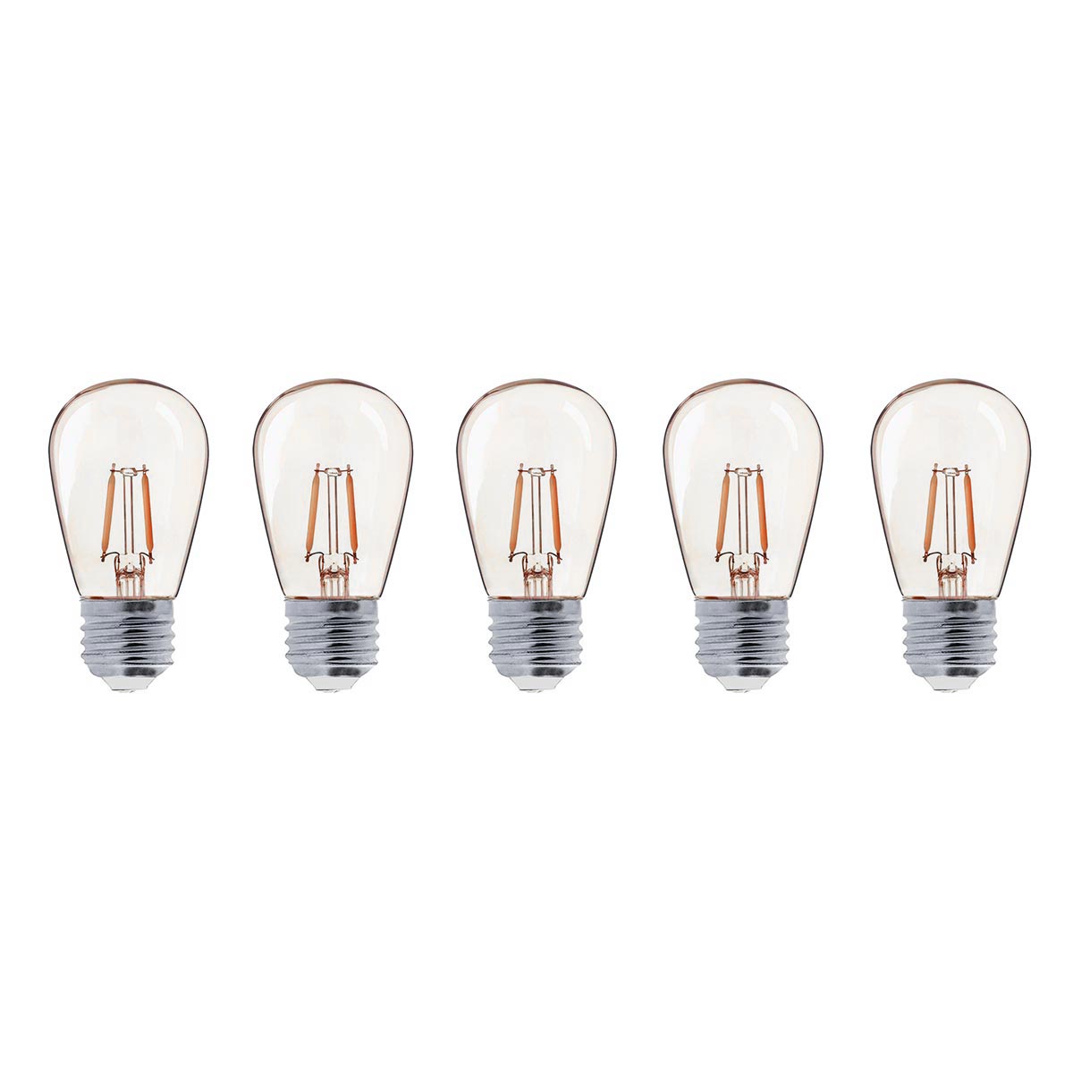 Red Deco Party Bulb Filament ampoule LED E27 lot 5 blanc chaud