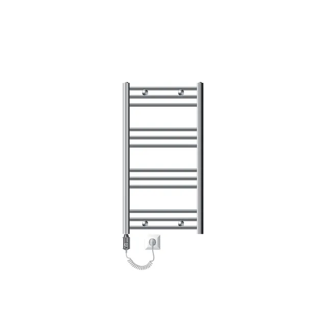 ECD Germany Radiateur électrique salle de bain chrome 500x800 mm